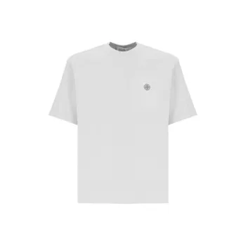 STONE ISLAND Logo Patch Short Sleeved T Shirt