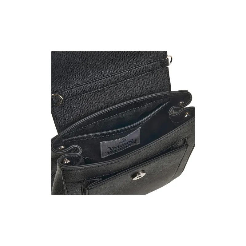 Vivienne Westwood Leather One Shoulder Handbag Women's Black-8