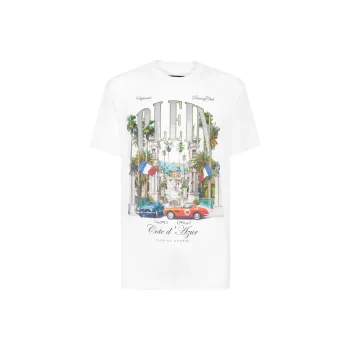 PHILIPP PLEIN Club De Course print T shirt