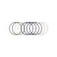 [Mixed Color]Slim Hair Tie (10 Pack)