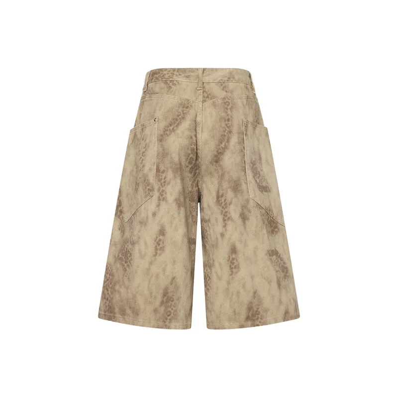 GTRG Denim Shorts Unisex Khaki-1