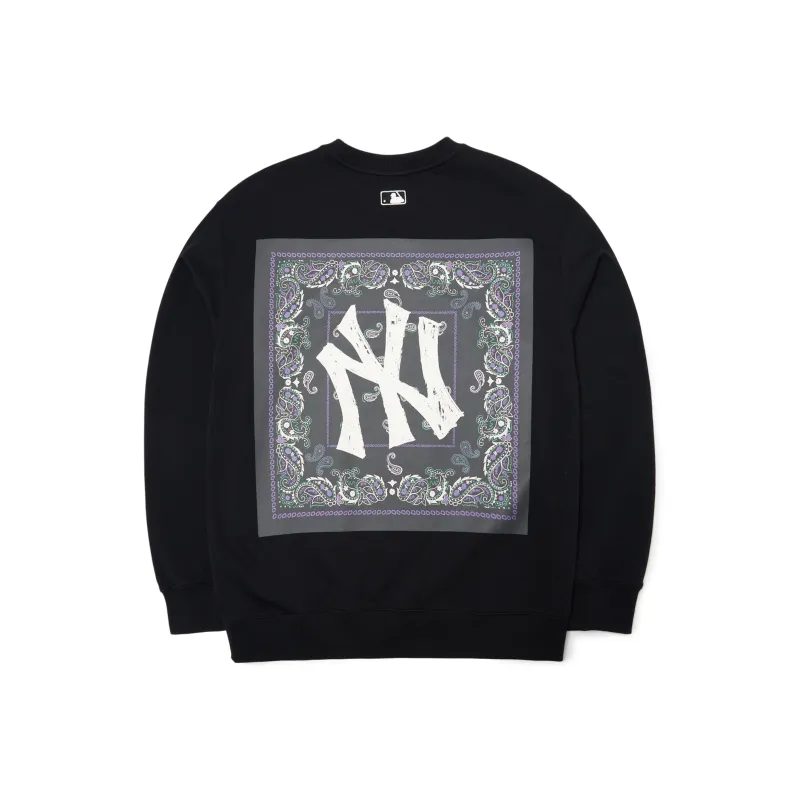 MLB Cashew Flower Sweatshirts Unisex Black-0