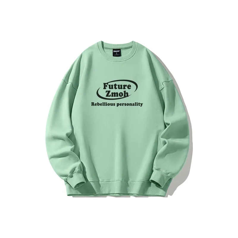 ZMOH Sweatshirt Unisex Turquoise-3