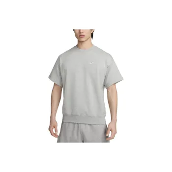 Nike Swoosh Drop Shoulder Sleeve T-Shirt Men's Gray
