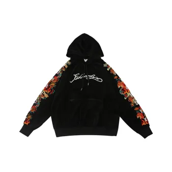 ED HARDY X YITENGRUNERFUJIANG Crew Neck Loose Fit Regular Sweatshirt Unisex