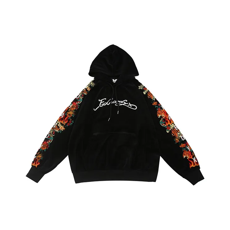 ED HARDY X YITENGRUNERFUJIANG Crew Neck Loose Fit Regular Sweatshirt Unisex-0