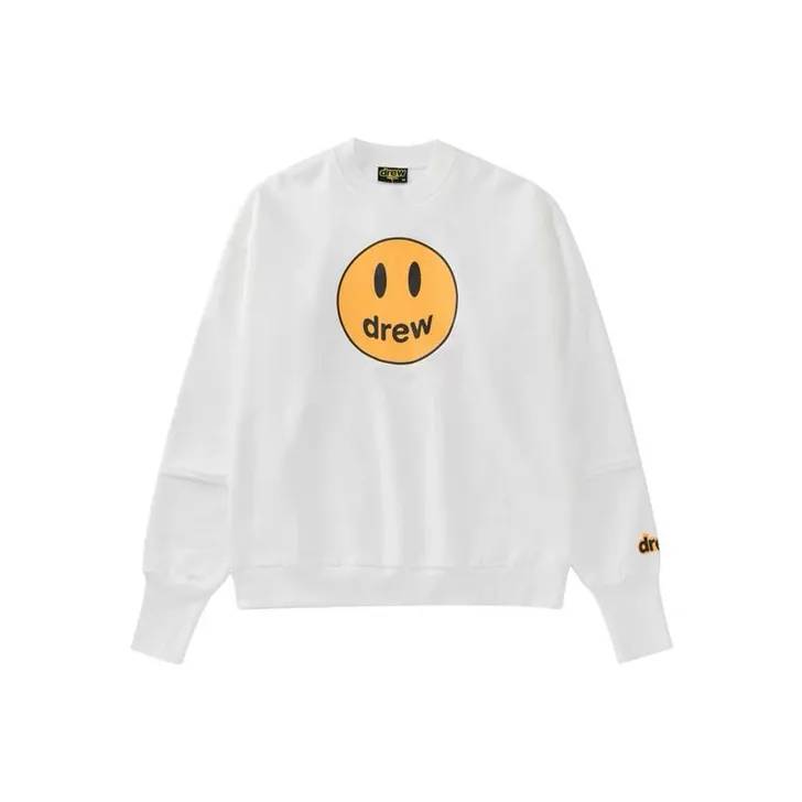 Drew House Smiley Collection Sweatshirt Unisex White-0