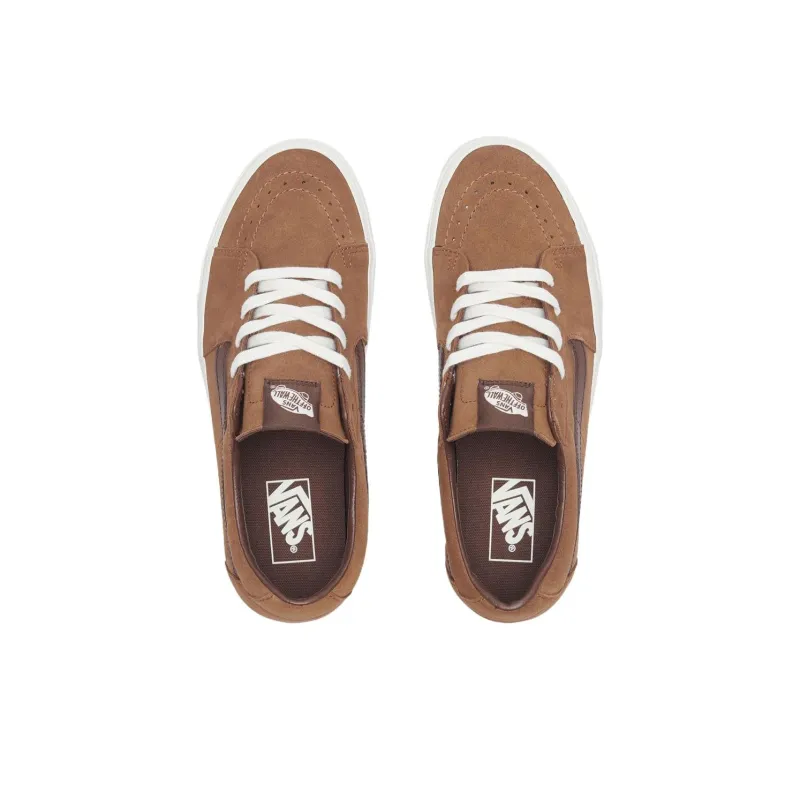 Vans SK8 Anti Slip Wear Resistant Low Top Skateboard Shoes Men's Brown-4