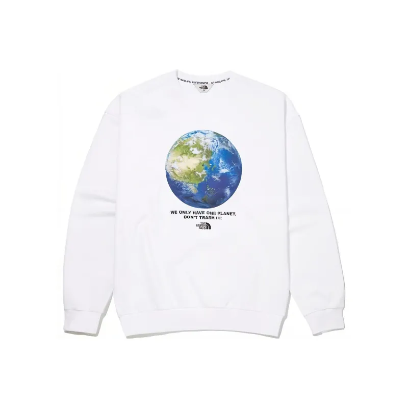 THE NORTH FACE Earth Printing Sweatshirt Unisex White-0