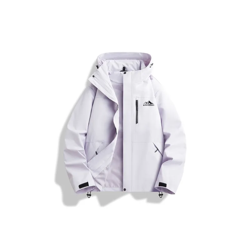 ROBINHOOD Water Resistant Windproof Breathable Wear Resistant Warm Water Repellent Windbreaker Jacket Unisex-55