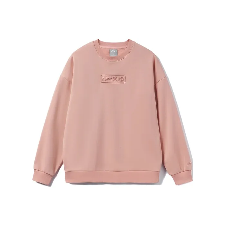 LiNing Sweatshirt Unisex Misty Rose Pink-0