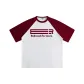 White & Burgundy Sleeves