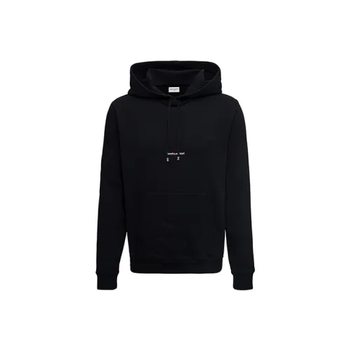 SAINT LAURENT Logo Printed Drawstring Hoodie