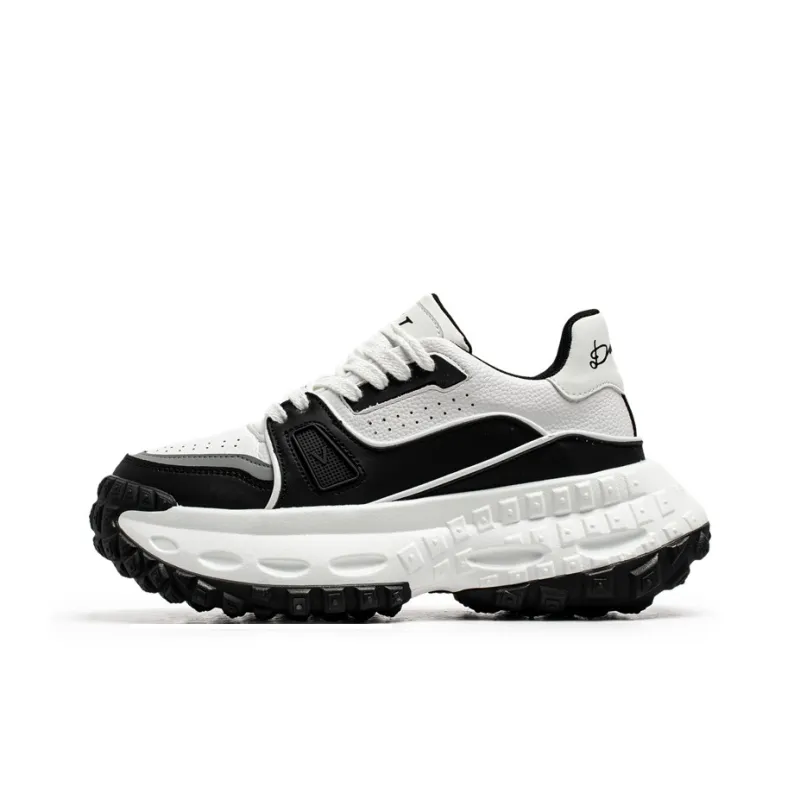 JANECO Anti Slip And Wear Resistant Breathable Low Top Chunky Sneakers Men's-0