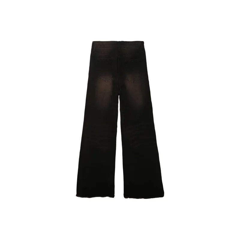 Menglaini Jeans Unisex Rusty Red-1