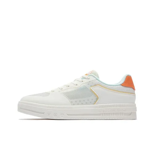 361° Anti Slip Wear Resistant Low Top Skateboard Shoes Women's White