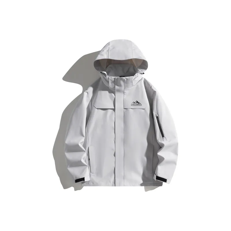 ROBINHOOD Water Resistant Windproof Breathable Wear Resistant Warm Water Repellent Windbreaker Jacket Unisex-60