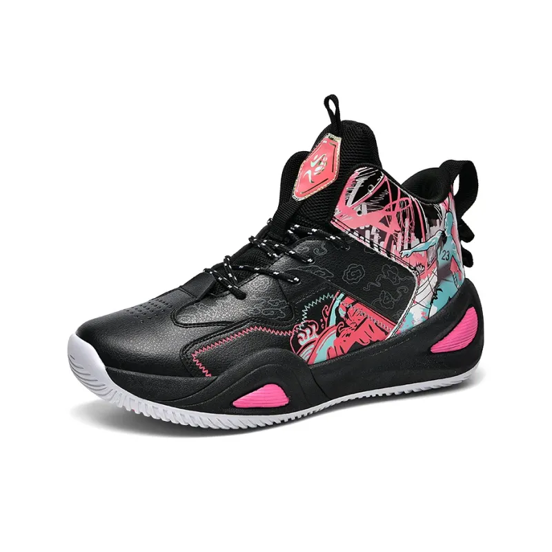 TONYBEAR Anti Slip Wear Resistant Mid Top Basketball Shoes Unisex-0