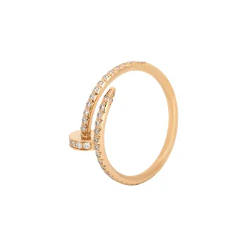 Cartier 18K Yellow Gold Small Juste Un Clou Diamond Ring