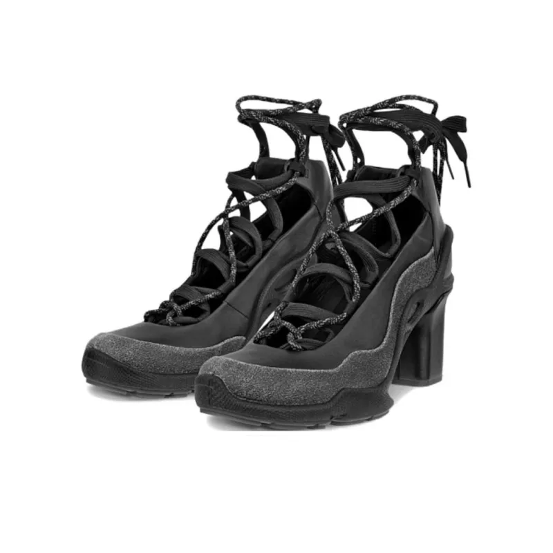 Ecco Biom C Chunky Heel High Heels Women's Black-2