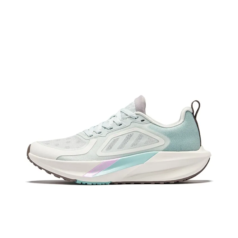 Erke Cushioning Rebound Low Top City Commute Running Shoes Women's Snowflake Cream Azure-0