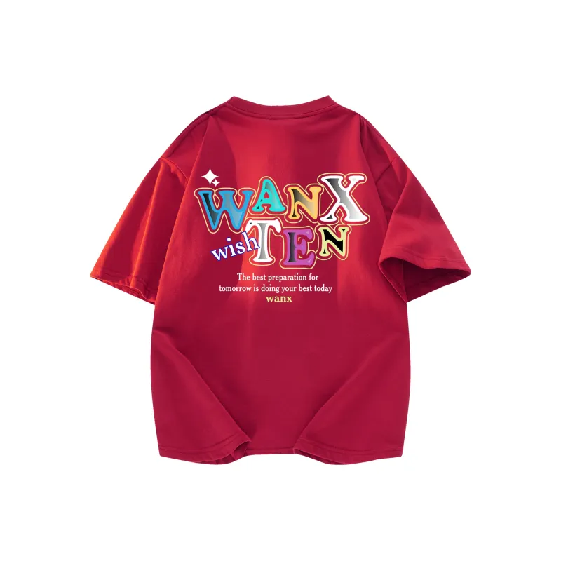 WANX Short Sleeved T Shirts Unisex-6