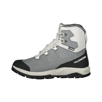 SALOMON OUTFROST THINSULATE Waterproof Thermal Grip High Top Hiking Shoes Women's Gray Black
