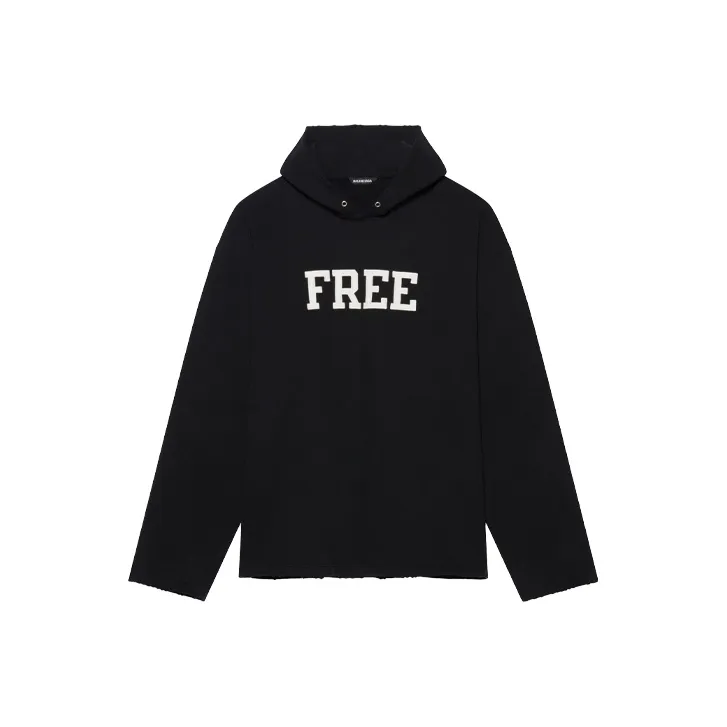 Balenciaga Free Embroidered No Rib Hoodie-0