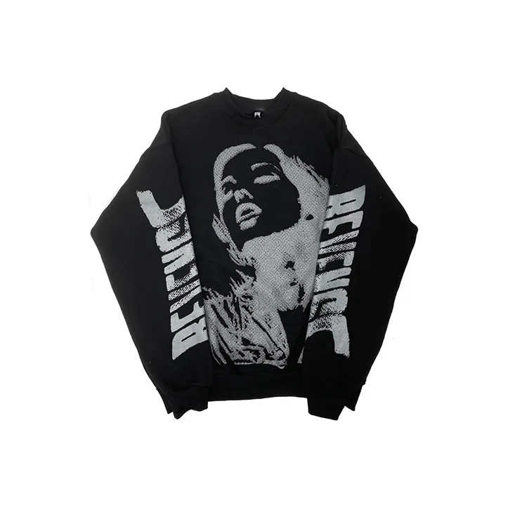 Revenge Crew Neck Sweatshirt Men's Black-0