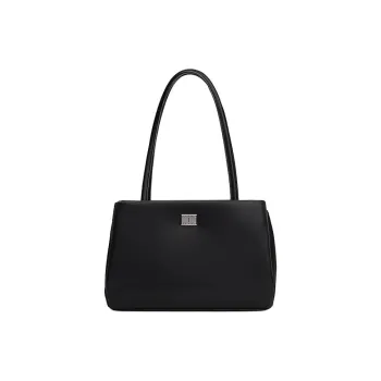 Tommy Hilfiger Polyurethane Tote Bag, Shopping Bag, Shoulder Bag Women's Black