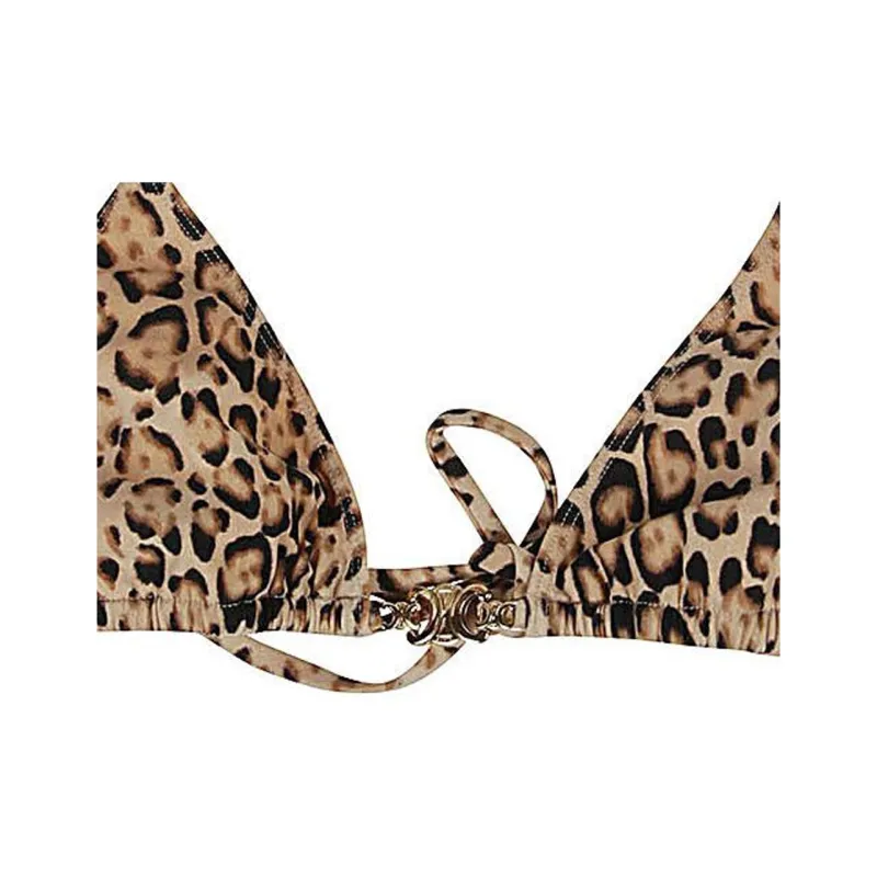 CELINE Triomphe Leopard Print Triangle Top-4