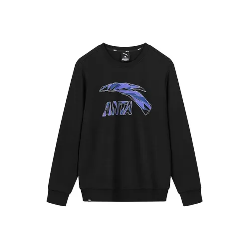 Anta Sweatshirt Men's Black Purple