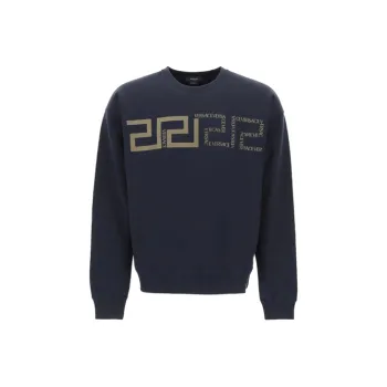 VERSACE Sweatshirts Men Dark Blue