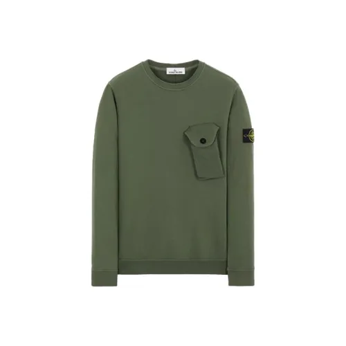 STONE ISLAND Sweatshirts Unisex Sage Green