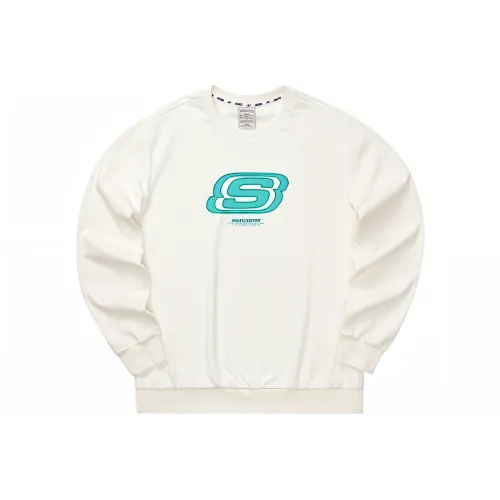 Skechers Colorful Sweatshirt Unisex Marshmallow White