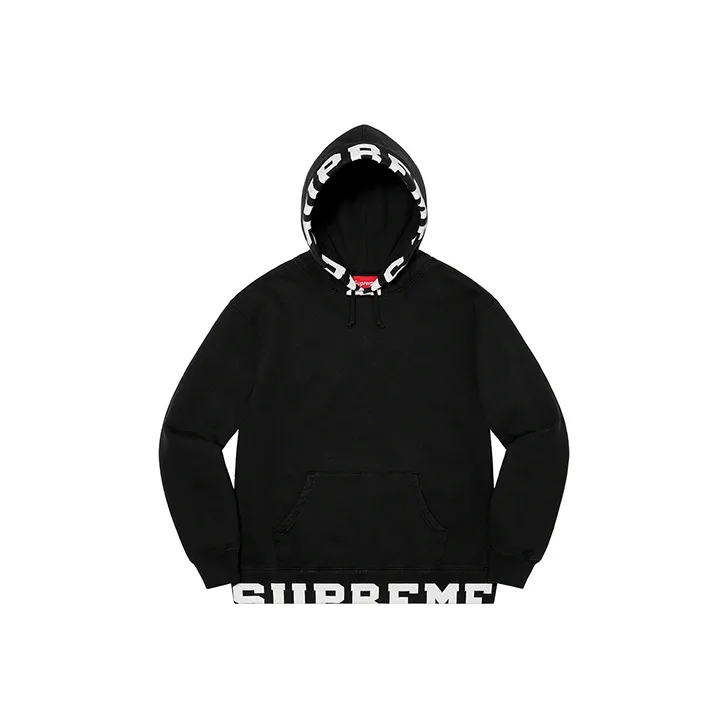 Supreme Cropped Logos Hooded Sweatshirt-0