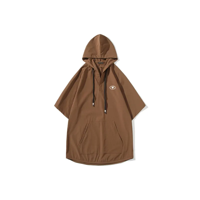 TOM TAILOR Vintage Hooded Pullover With Thin Back Print Logo Minimalist Style Loose Fit Short-Sleeved T-Shirt Unisex-2