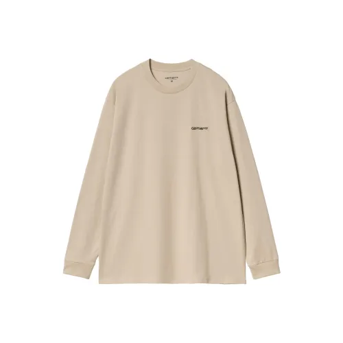 Carhartt WIP L/S Script Embroidery T LLR T LLR Unisex Khaki
