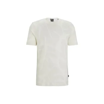 BOSS Cotton Jacquard T shirt