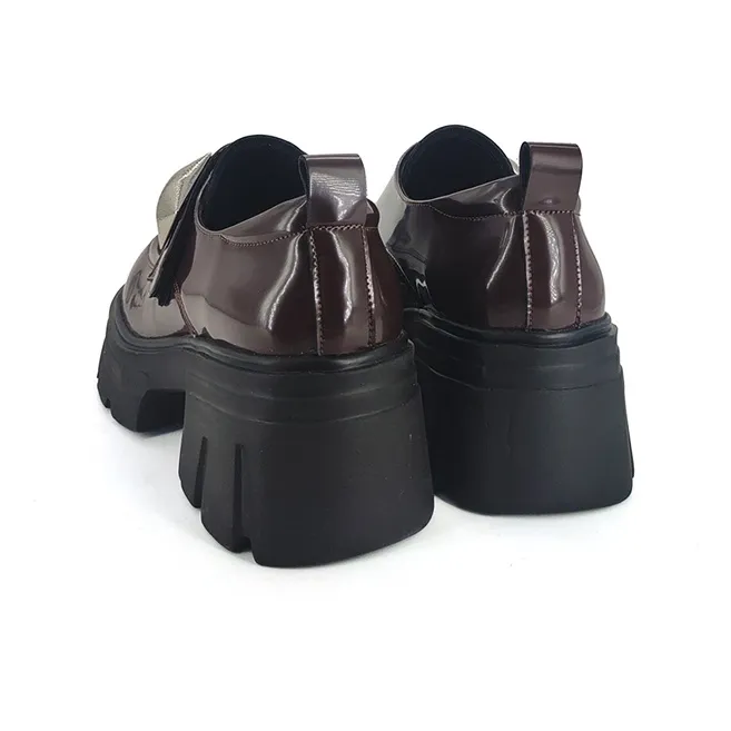 Xuanbaihui Loafers Women's Brown-9