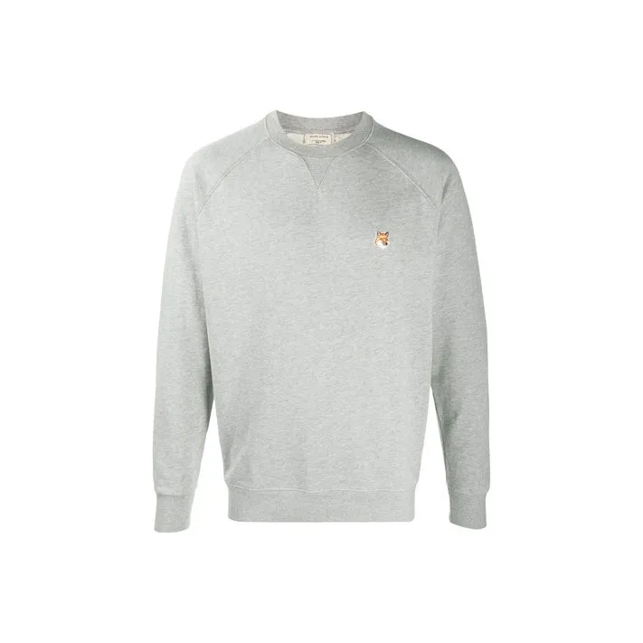 Maison Kitsune Grey Fox Head Sweater-0