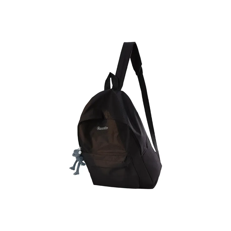 Caramella Nylon Backpack Unisex Black/White/Burgundy-16
