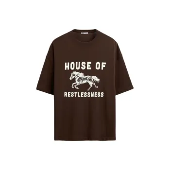 ZARA T-Shirts Men Brown