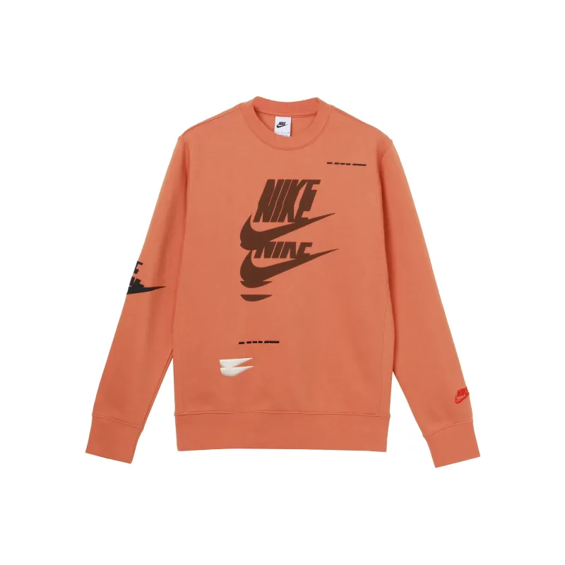 Nike Sportswear Essentials Series Sweatshirts Men Orange-0