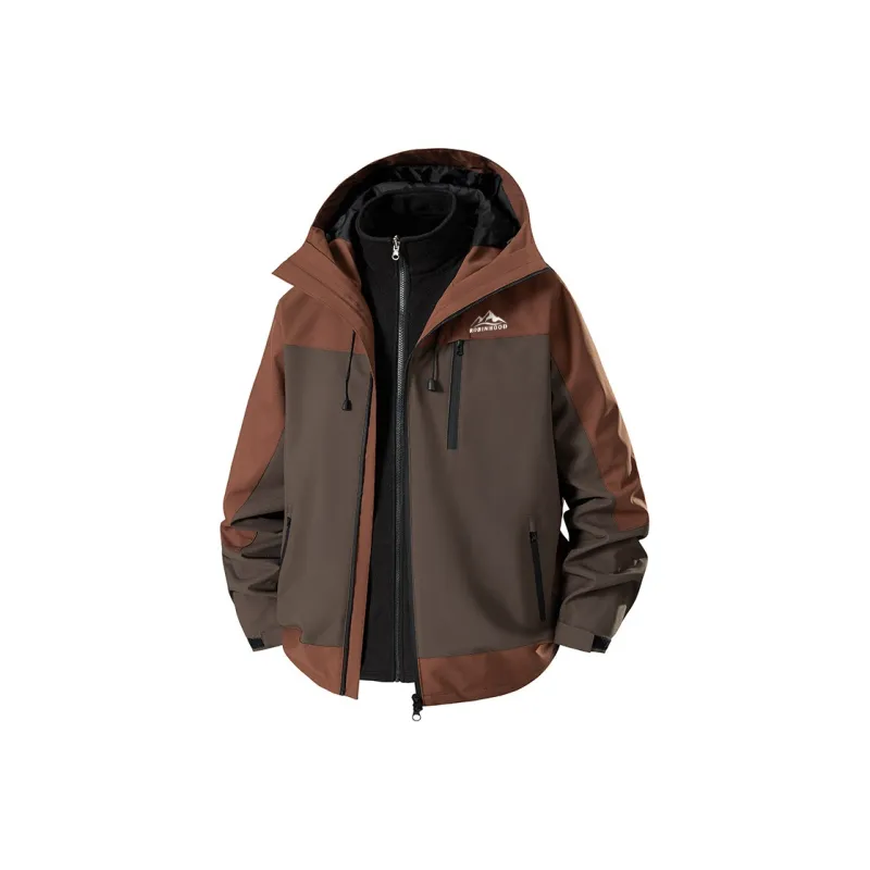 ROBINHOOD Water Resistant Windproof Breathable Wear Resistant Warm Water Repellent Windbreaker Jacket Unisex-4