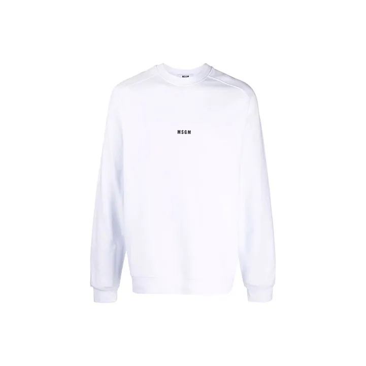 MSGM Logo Printed Crewneck Sweatshirt-0