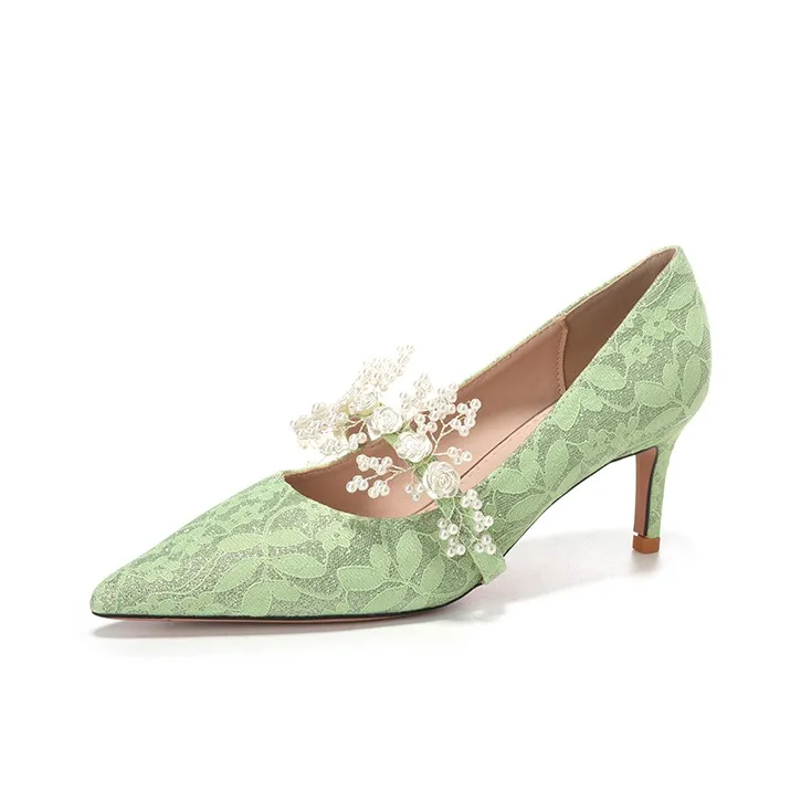 XIMO BULL High Heels Women's Green-0