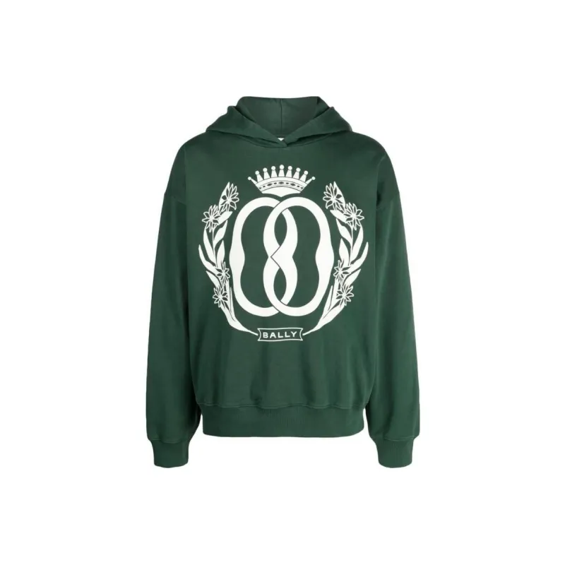 BALLY Sweatshirts Men Green-0