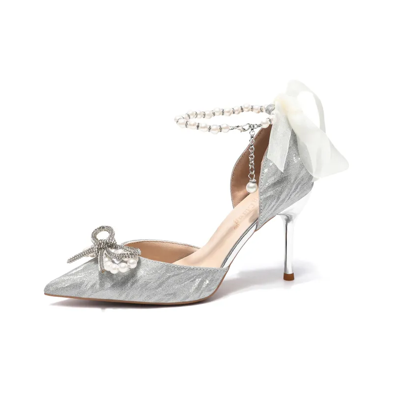 Be Good High Heels Women's Silver-7