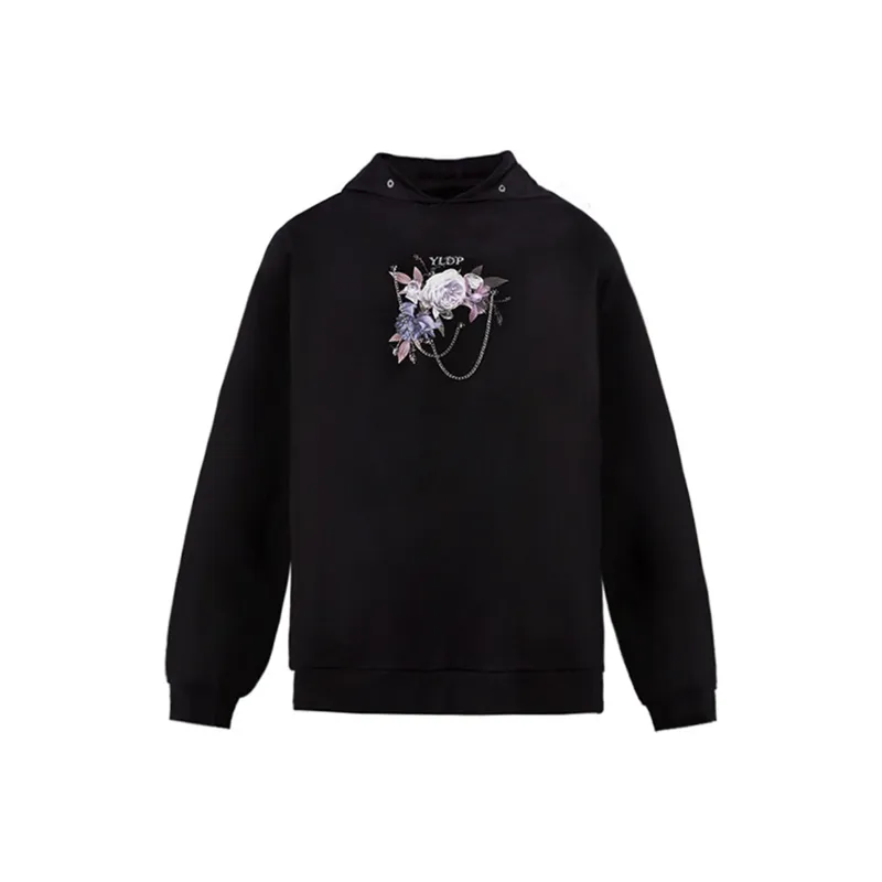 YLDP Sweatshirts Unisex Black-0
